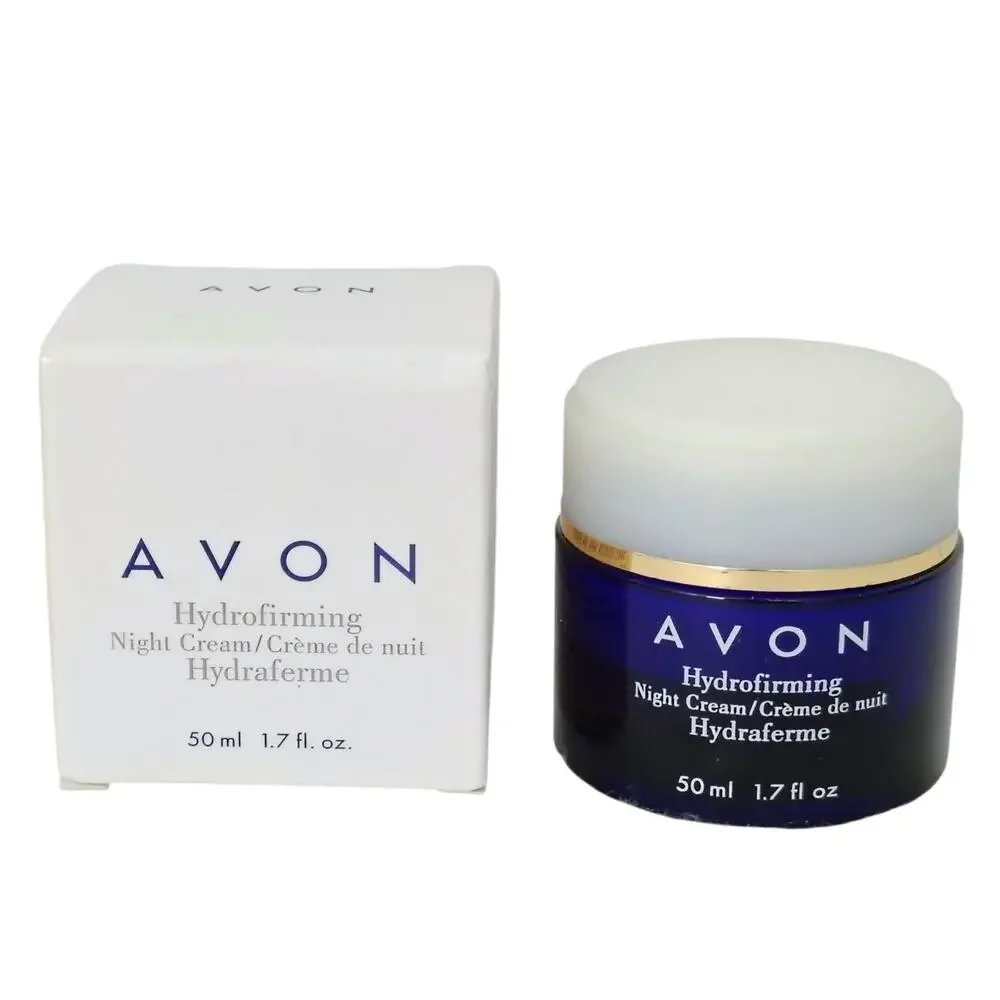 Avon Hydrofirming Night Cream Face Neck 1.7 oz. Anti Aging NEW Discontinued NOS